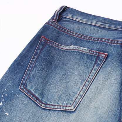 【訂製】No.29 Damaged Washed Slim Fit Jeans - Full House Denim & Workshop