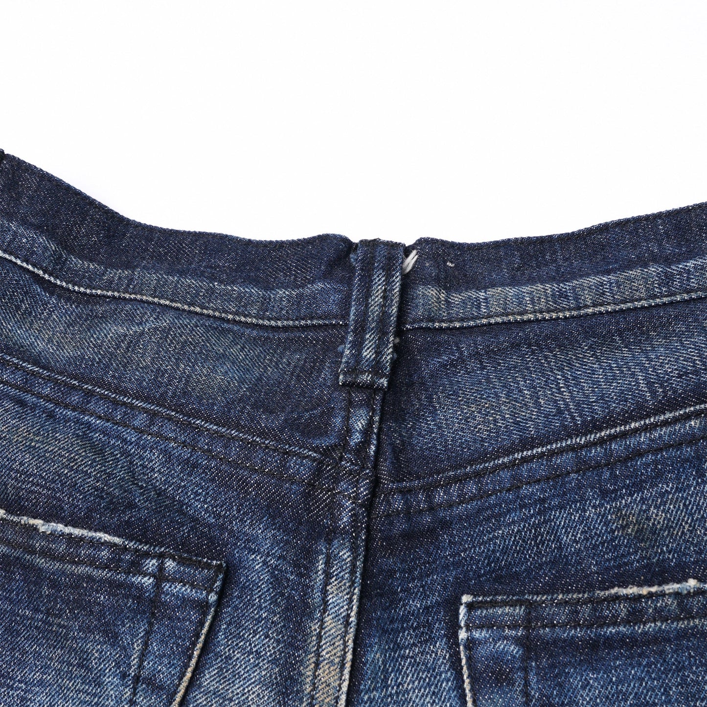 【訂製】No.4 Dark Blue Washed Slim Cut Jeans - Full House Denim & Workshop