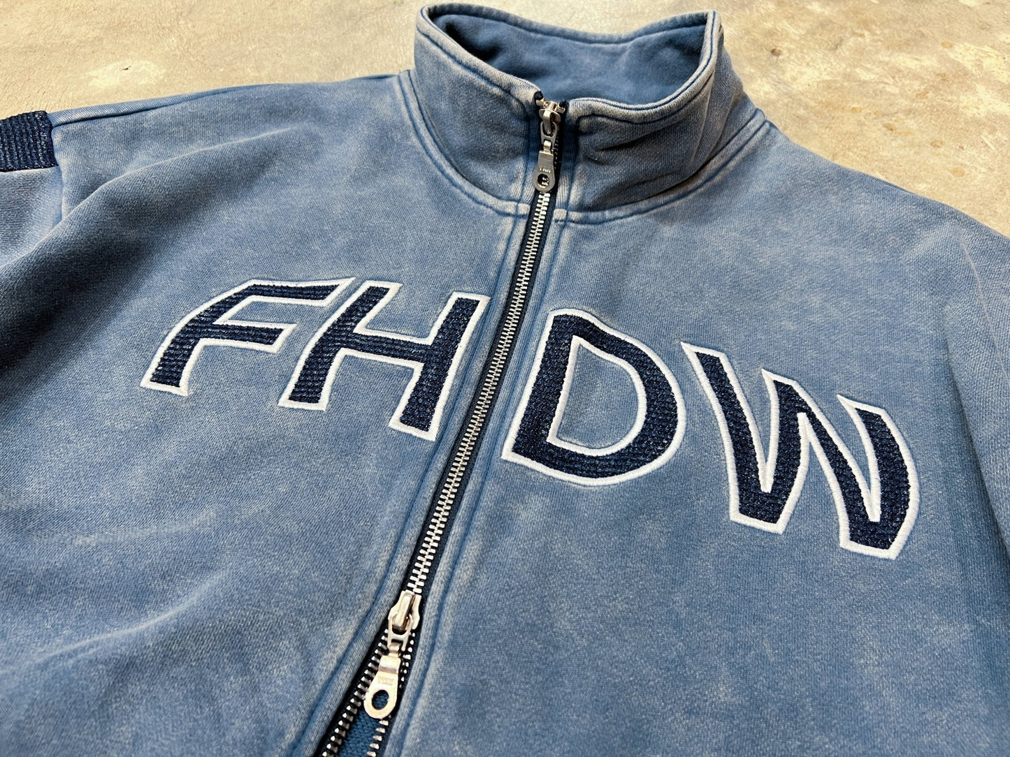 【Pre - Order 預訂】Appliqué Snow Washed Athletic Jacket - Full House Denim & Workshop