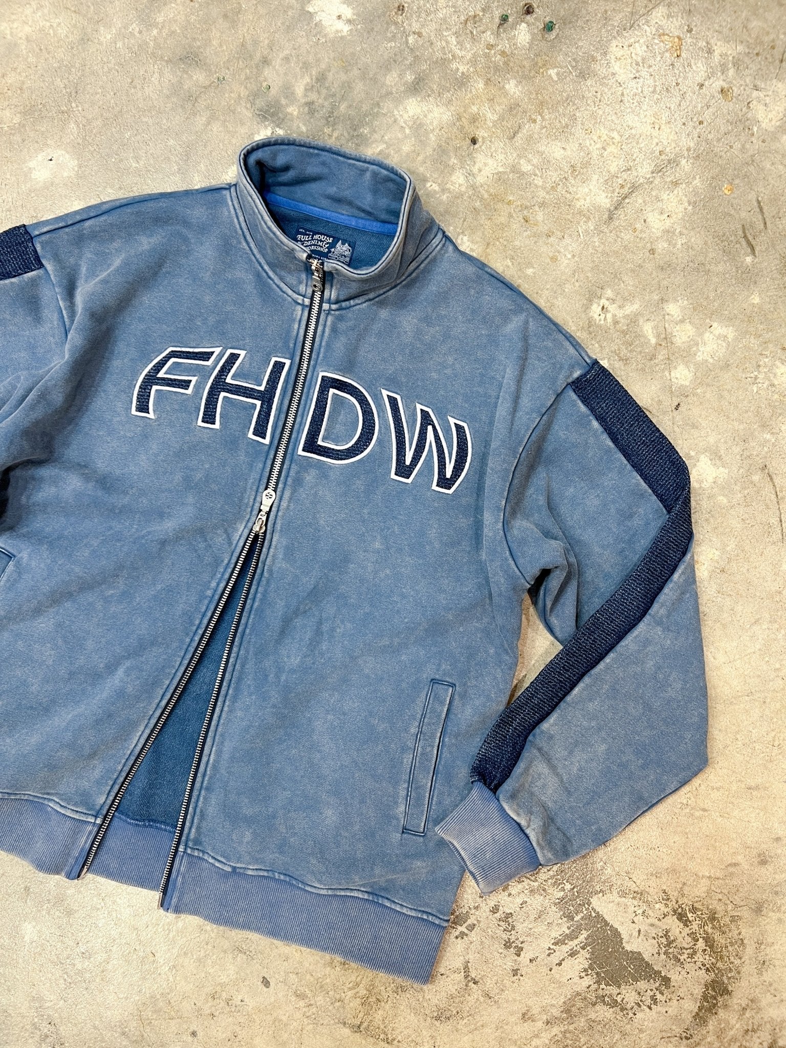 【Pre - Order 預訂】Appliqué Snow Washed Athletic Jacket - Full House Denim & Workshop