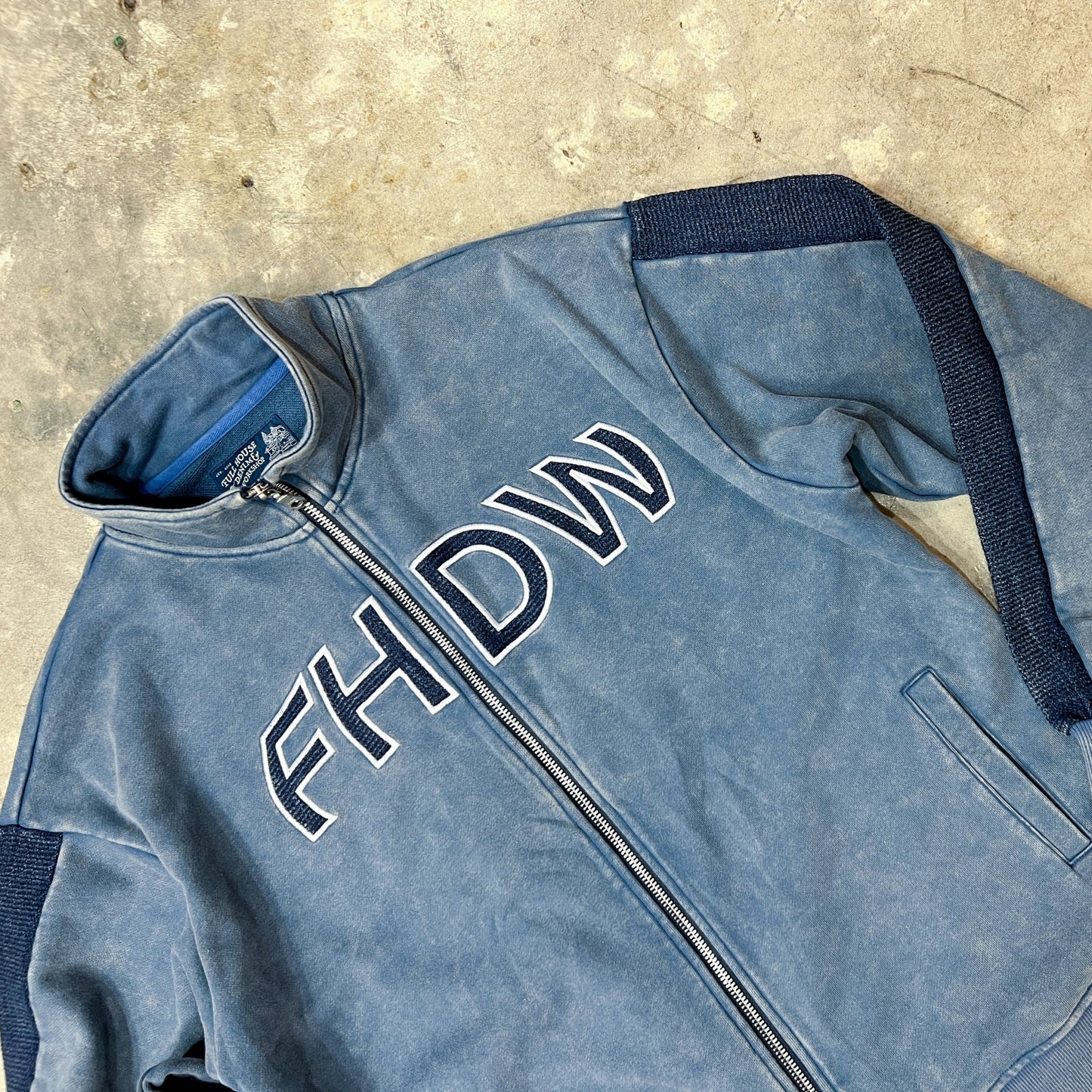 【Pre - Order 預訂】Appliqué Snow Washed Athletic Jacket - Full House Denim & Workshop