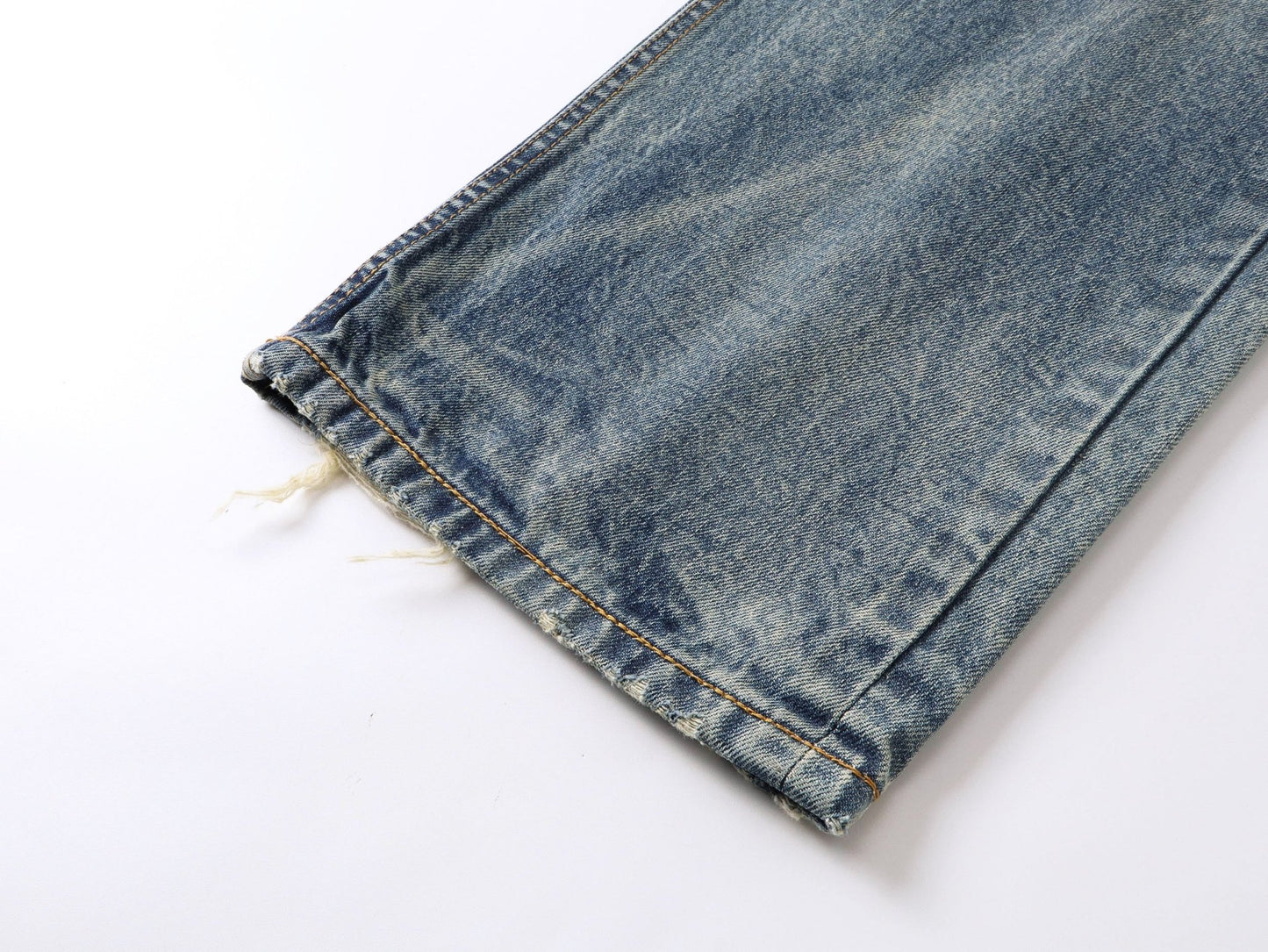 【Pre - Order】1995 Distressed Washed Selvage Straight Leg Jeans - Full House Denim & Workshop