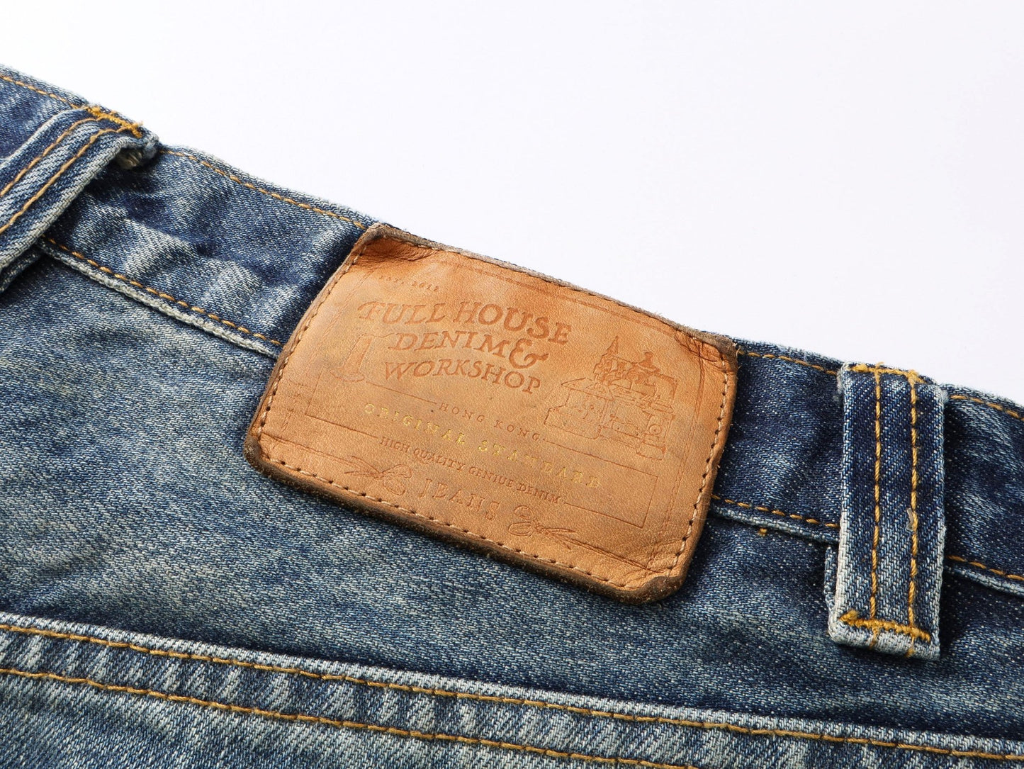 【Pre - Order】1995 Distressed Washed Selvage Straight Leg Jeans - Full House Denim & Workshop