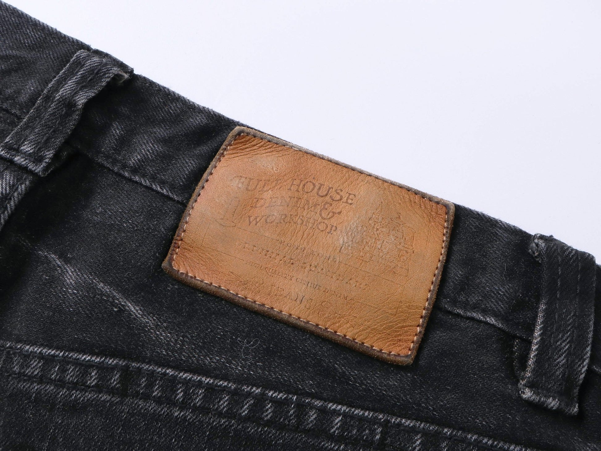 【Pre - Order】90's Damaged Washed Selvage Straight Leg Jeans - Full House Denim & Workshop