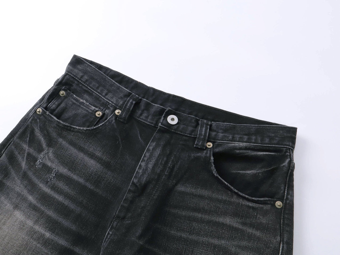 【Pre - Order】90's Damaged Washed Selvage Straight Leg Jeans - Full House Denim & Workshop