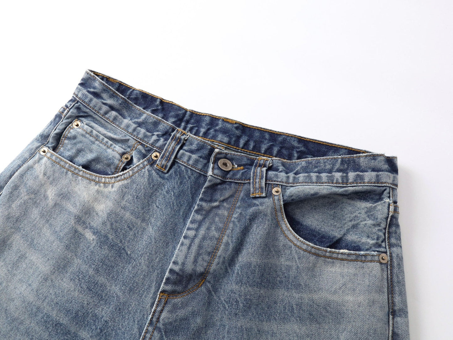 【Pre - Order】Daddy Washed Selvage Straight Leg Jeans - Full House Denim & Workshop