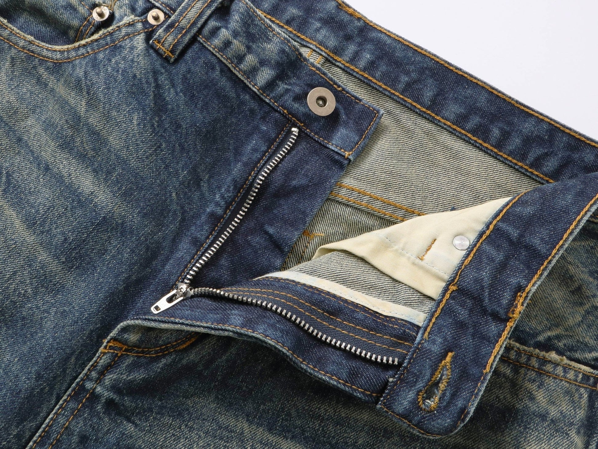 【Pre - Order】Dirty Painter Selvage Straight Leg Jeans - Full House Denim & Workshop