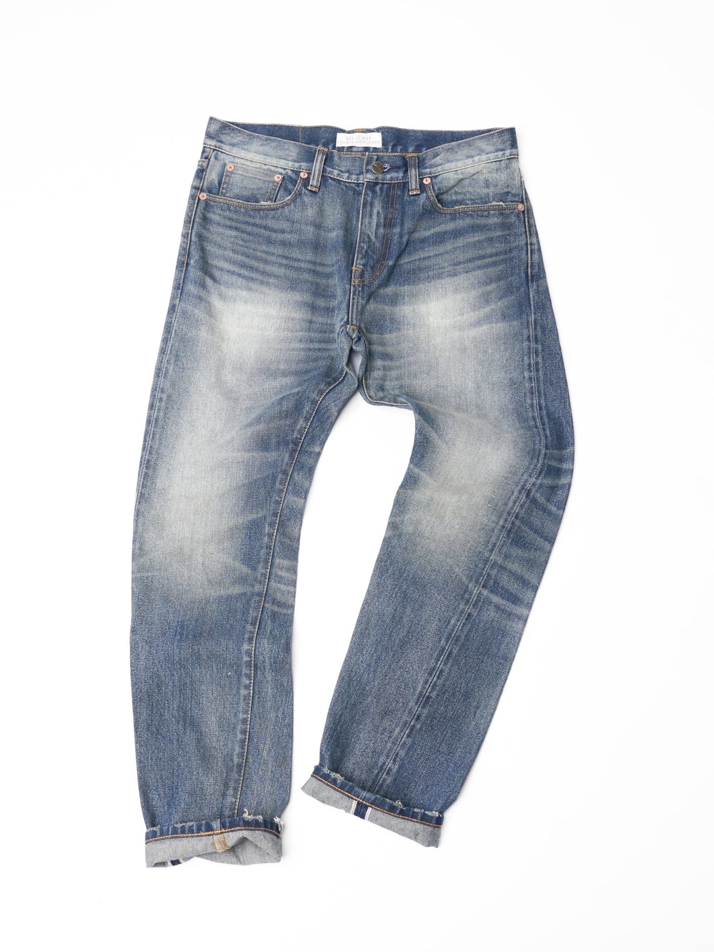 【訂製】R84 Vintage Washed 14oz. Slim Cut Jeans - Full House Denim & Workshop