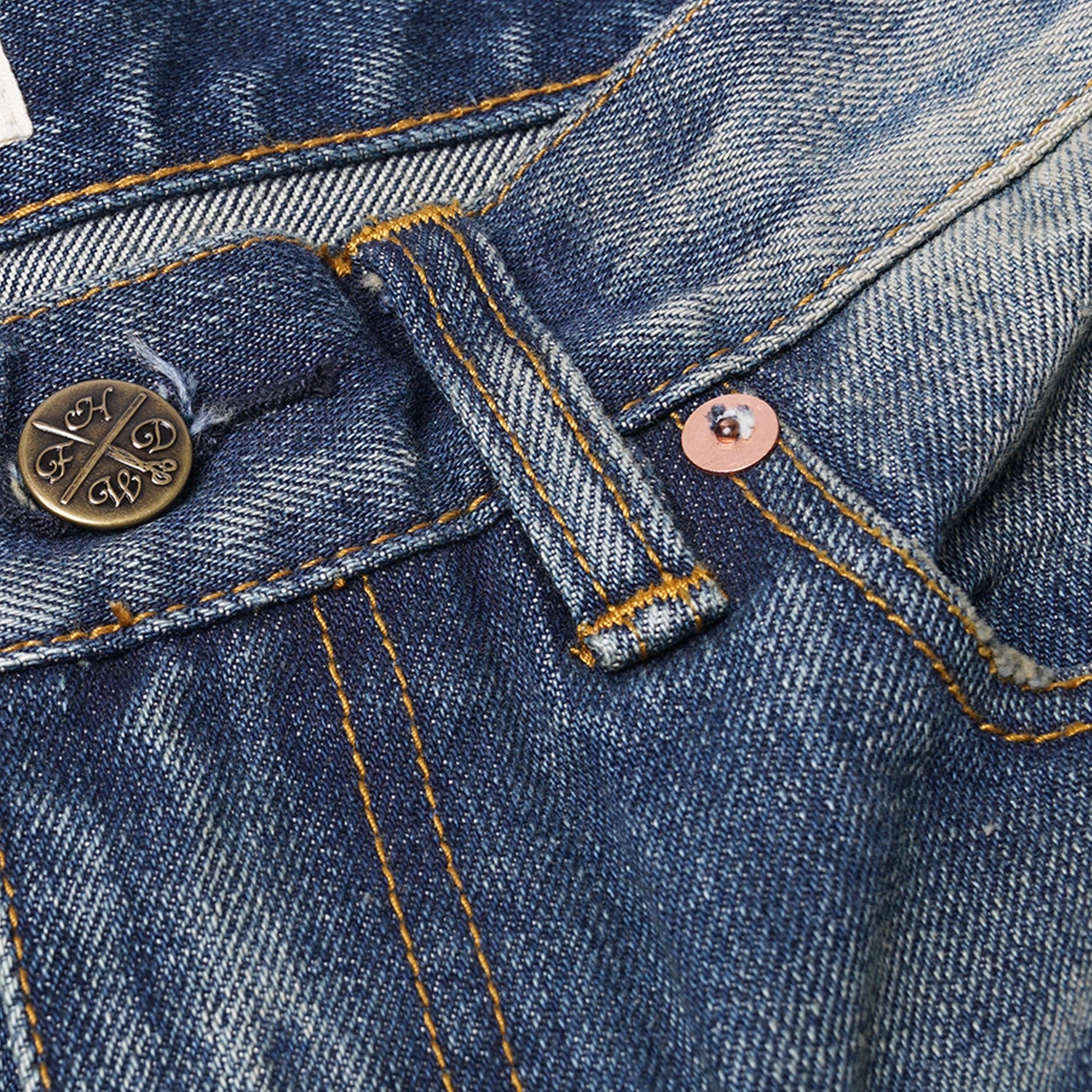 【訂製】R84 Vintage Washed 14oz. Slim Cut Jeans - Full House Denim & Workshop