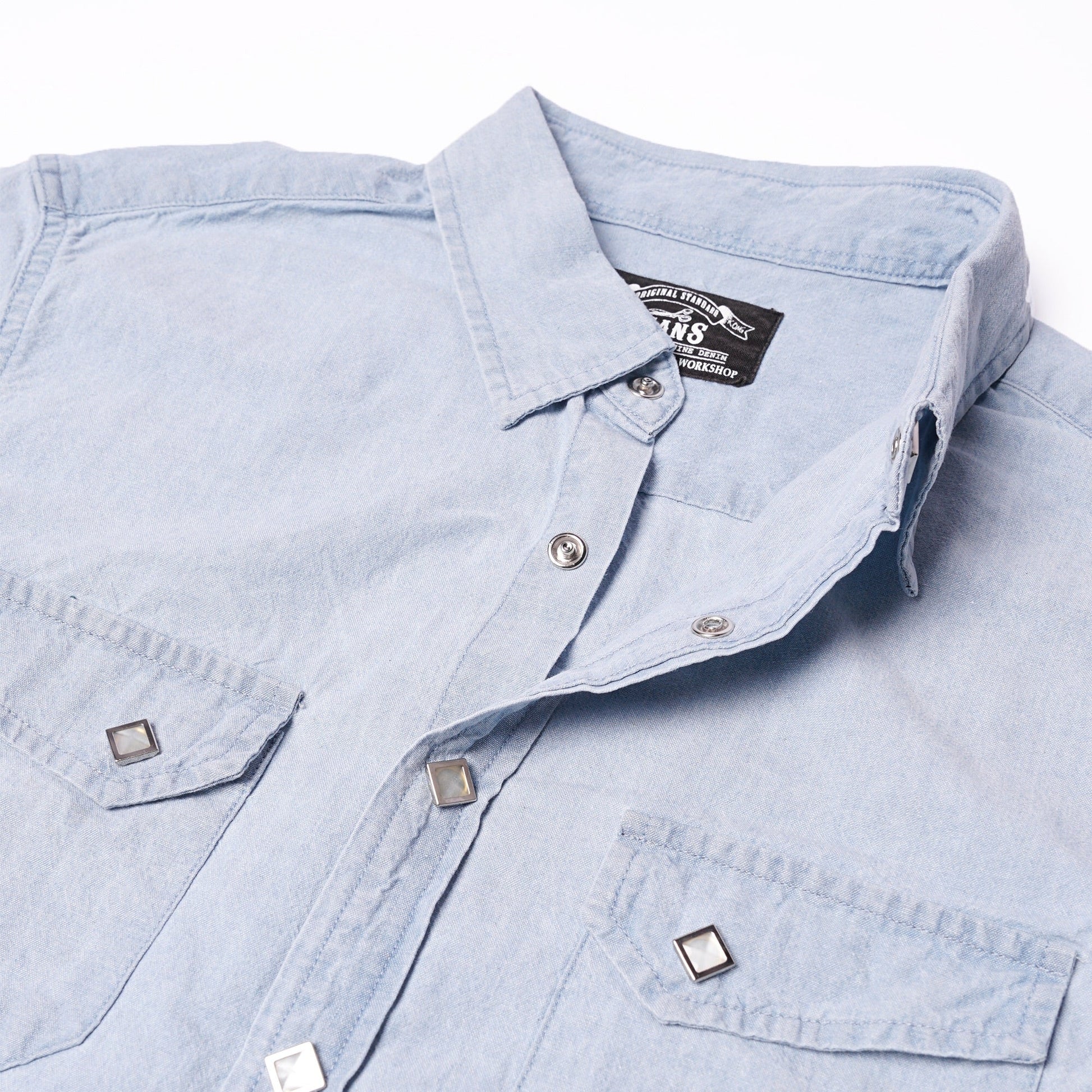 Retro Washed Chambray Shirt - Full House Denim & Workshop