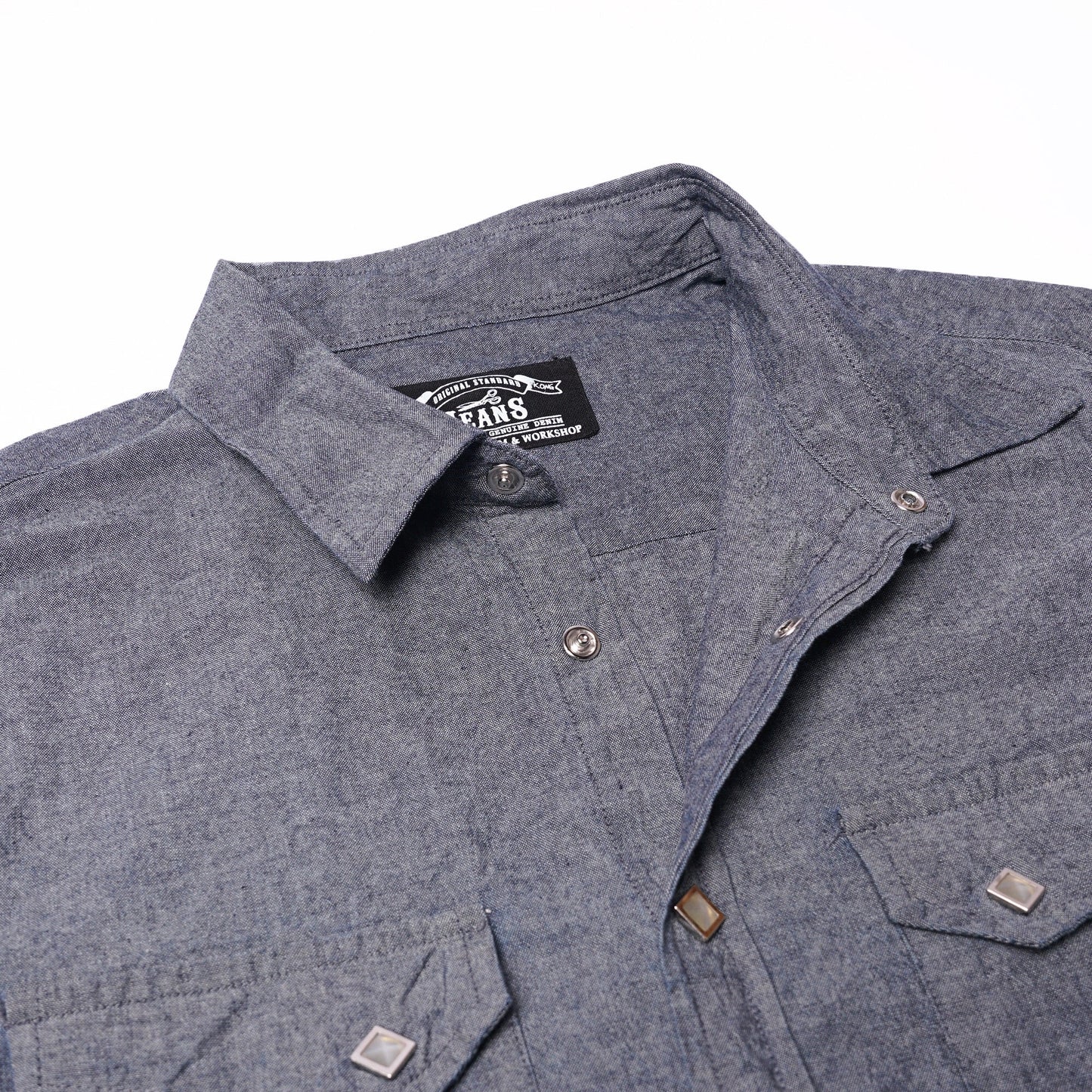 Retro Washed Chambray Shirt - Full House Denim & Workshop