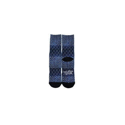 Sashiko Pattern Digital Print Socks - Full House Denim & Workshop