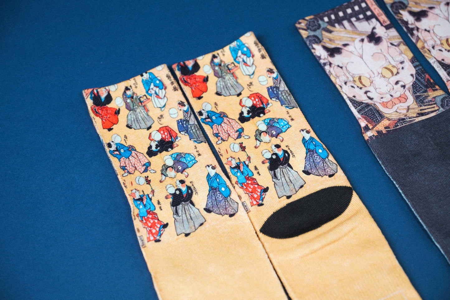 Ukiyo - e Cats Socks 猫(ねこ)靴下 - Full House Denim & Workshop