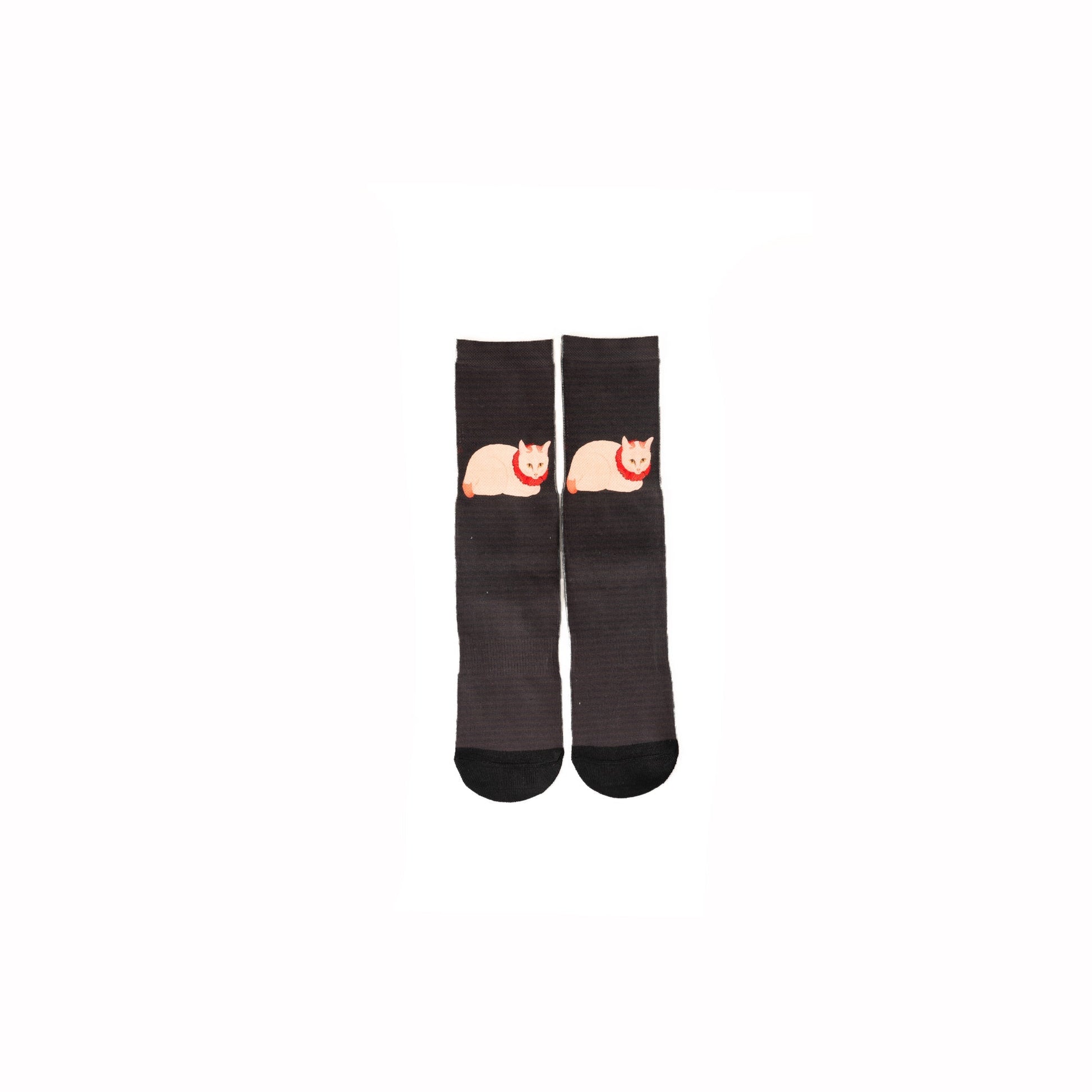 Ukiyo - e Cats Socks 白寝子猫靴下 - Full House Denim & Workshop