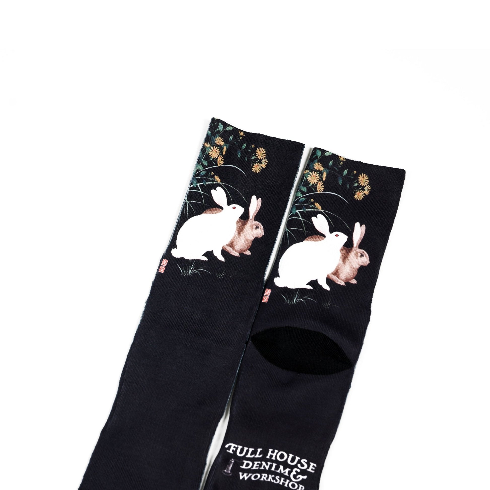 Ukiyo - e Rabbit Socks 鴛鴦兎靴下 - Full House Denim & Workshop