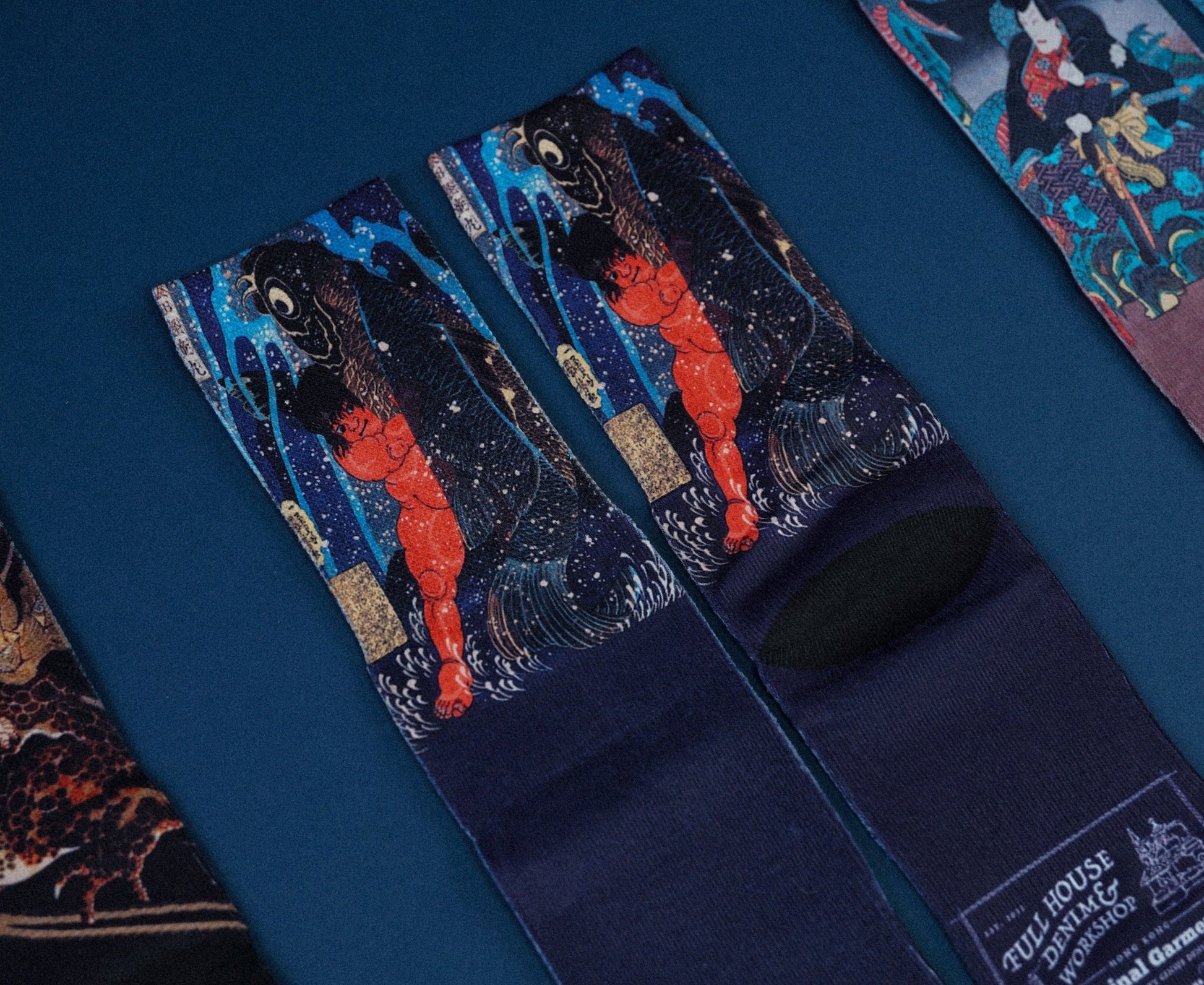 Ukiyo - e Samurai Socks - Full House Denim & Workshop