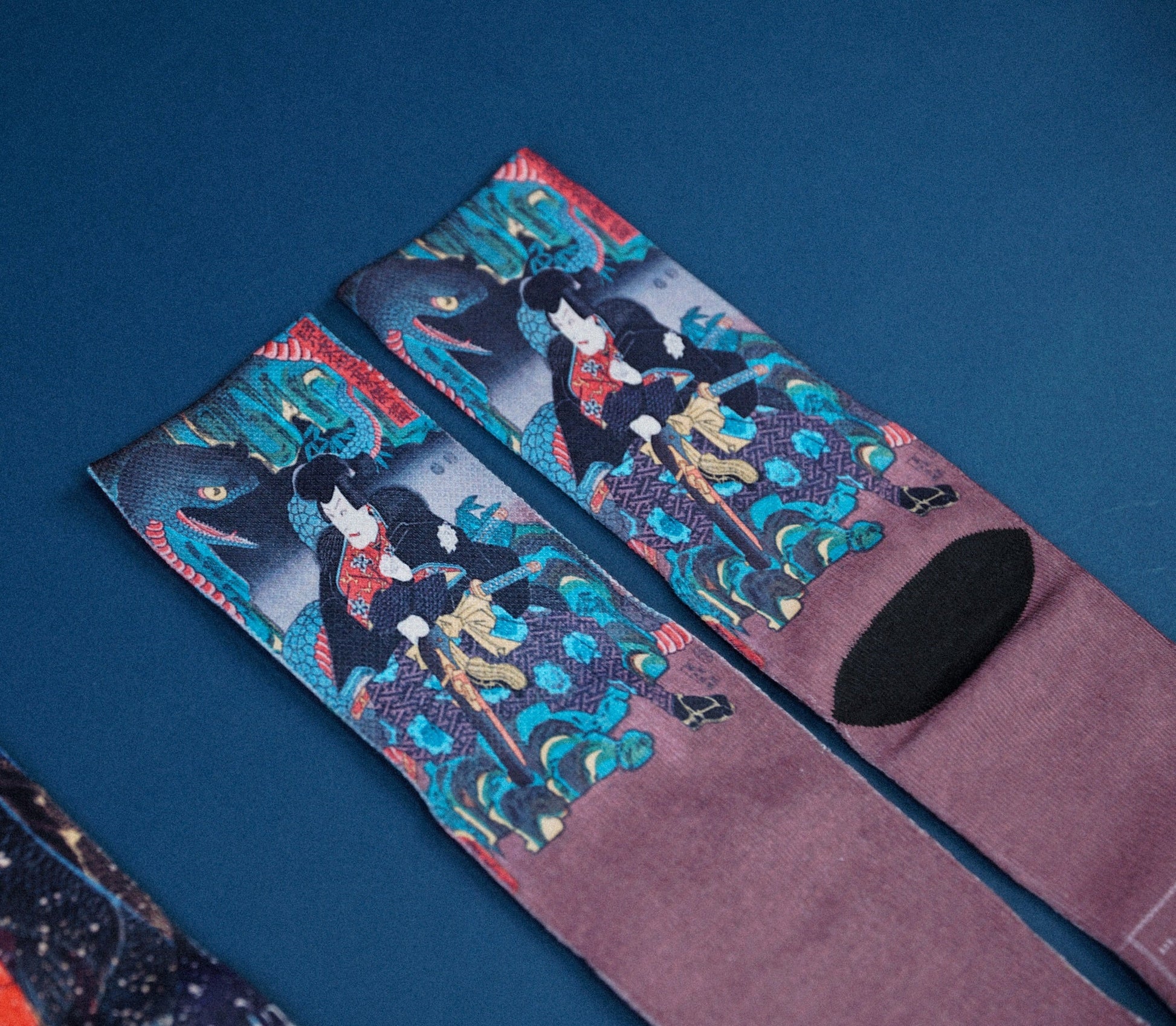 Ukiyo - e Samurai Socks - Full House Denim & Workshop