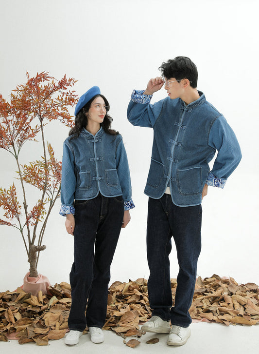 Washed Indigo Kendo KF Jacket 【男女同款】 - Full House Denim & Workshop